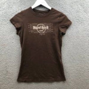 Key West T-Shirt Women's Medium M Short Sleeve Graphic Logo Brown